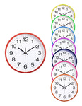 WDM117P 12" Round Plastic Frame Wall Clock - WDM Promos