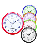 WDM119P 10" Round Plastic Frame Wall Clock - WDM Promos