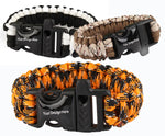 WDM205P - Paracord survival bracelet with whistle plastic buckle - WDM Promos