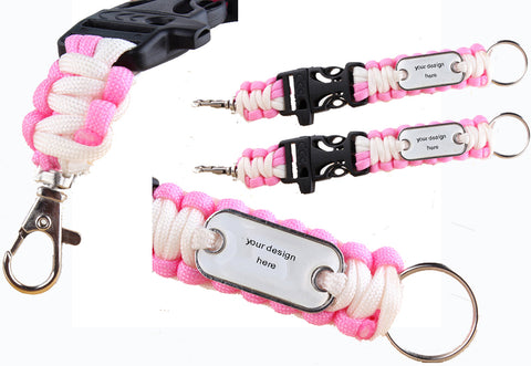 WDM208P - Hand-knitted  Paracord key chain - WDM Promos