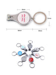 WDM210P Nail Clipper With Bottle Opener Keychain - WDM Promos