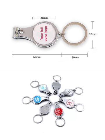 WDM210P Nail Clipper With Bottle Opener Keychain - WDM Promos