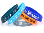 WDM220P  - Silkscreen printing silicone bracelet - WDM Promos