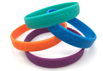 WDM221P  -  Embossed silicone bracelet - WDM Promos