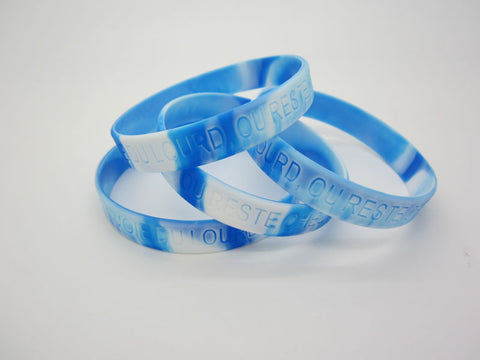 WDM223P - Debossed Swirl Silicone Wristband (1/2") - WDM Promos