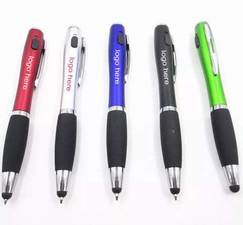 WDM74P Pen with LED Light and Stylus - WDM Promos
