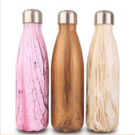 WDM811 500ml wood grain cola bottle - WDM Promos
