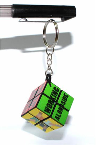 Puzzle cube keychain-4 panel mini cube - WDM Promos