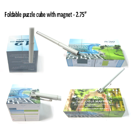 Large size Foldable puzzle cube with magnet - WDM Promos