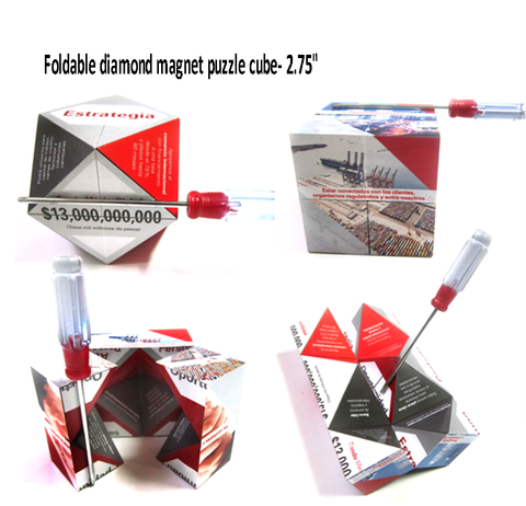 Large size Foldable diamond magnet puzzle cube - WDM Promos
